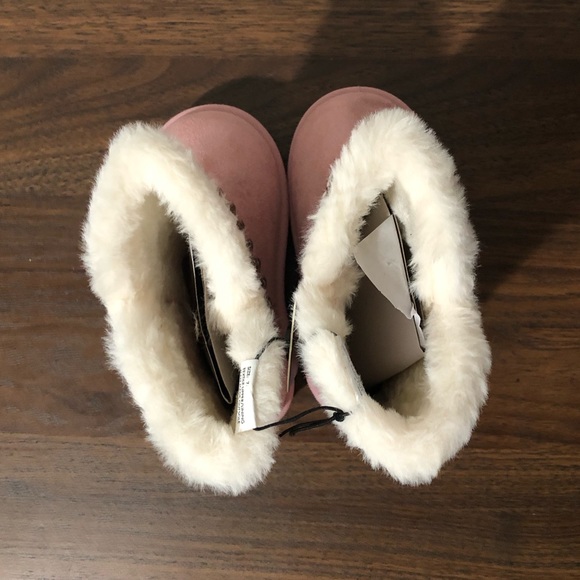 BEBE Kids' Chain Faux Fur Lined Boot Pink Toddler 7 - Picture 6 of 8